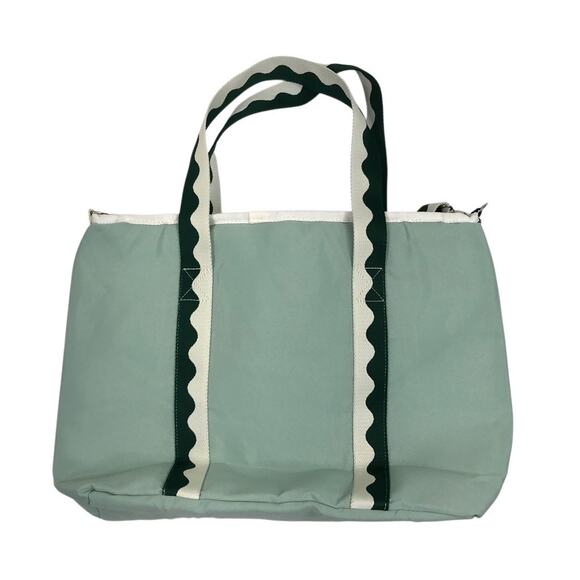 BUSINESS & PLEASURE The Holiday Cooler Tote Bag Rivie Green Beach Camping NWOT - Picture 7 of 11